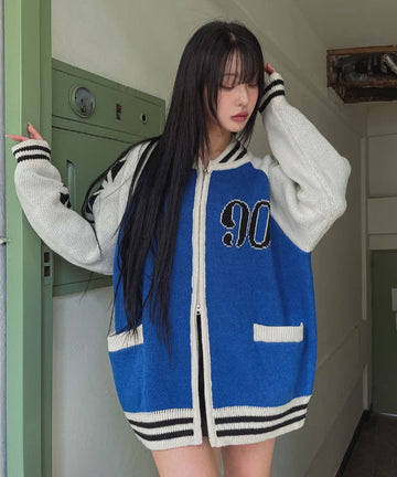 90 Stadium Two-Way Knit Zip-Up